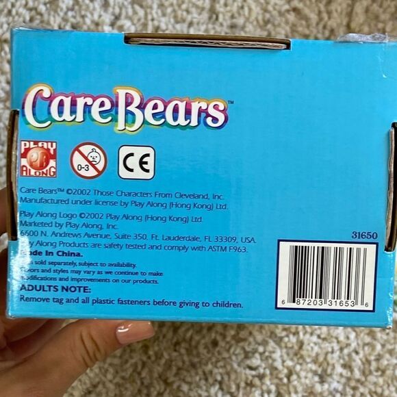 NWT Vtg 2002 Care Bears Good Luck Bear Stuffed Animal - Picture 4 of 5